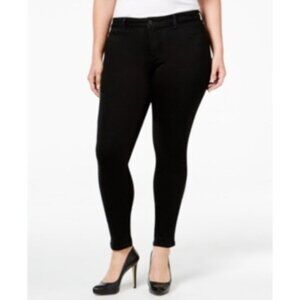 JESSICA SIMPSON WOMENS Plus Kiss Me Super Skinny Jeans BLACK NEW 24W